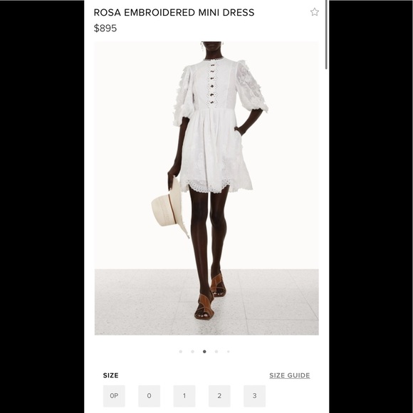 Zimmermann Dresses 222 Spring Zimmermann Rosa Embroidered Mini Dress Poshmark